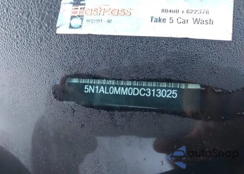 2013 Infiniti Jx35 z USA, uszkodzony, nr VIN 5N1AL0MM0DC313025